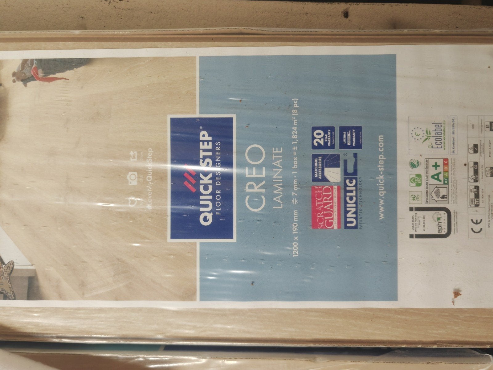 Quickstep Creo +-21m^2, Ophalen
