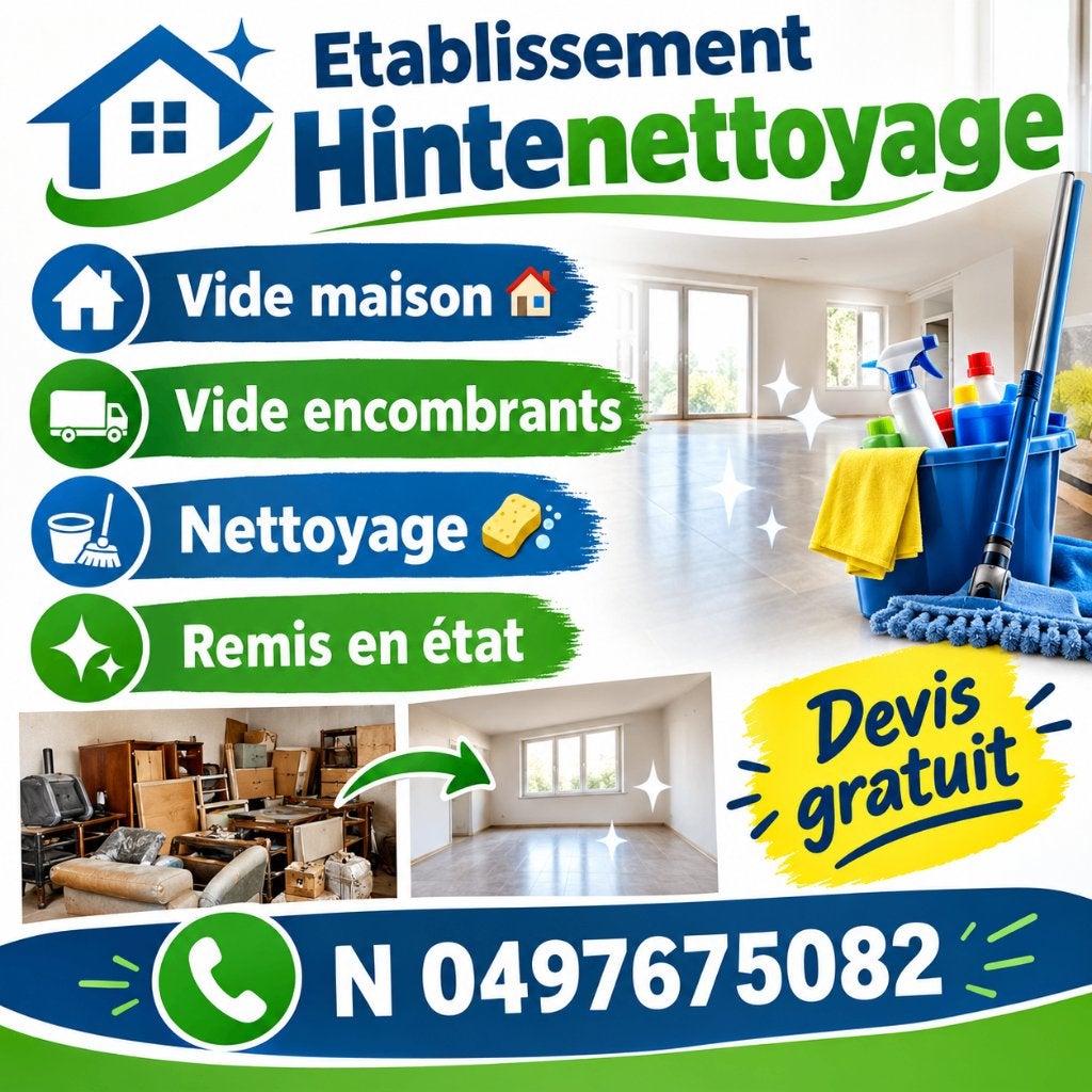 Vide maison  vide encombrants nettoyage, Divers, Enlèvement