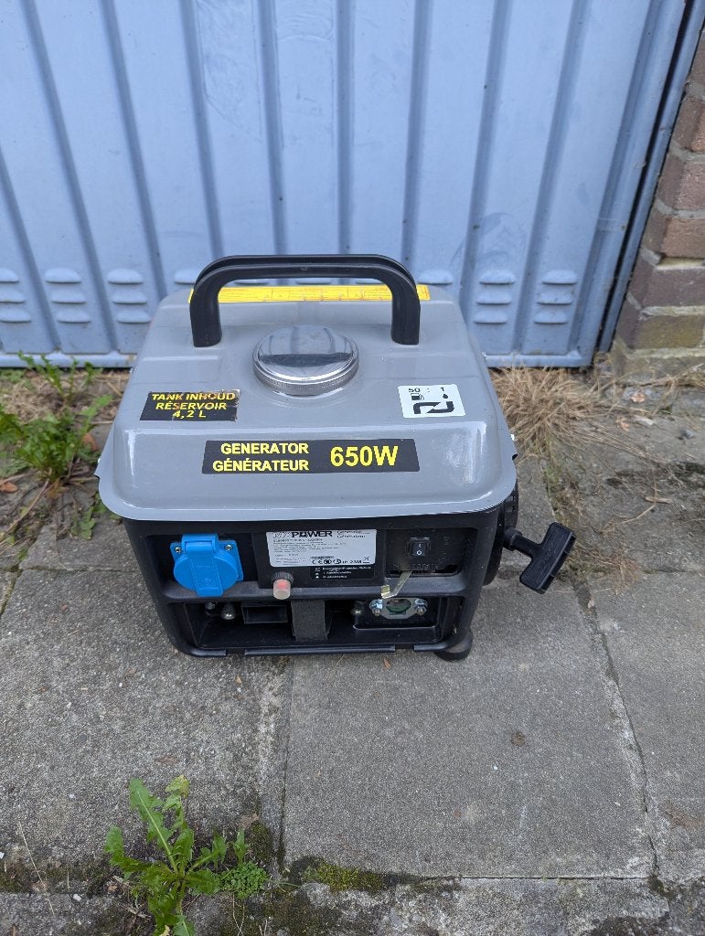 generator, Doe-het-zelf en Bouw, Ophalen, Gebruikt, 5 tot 10 kVA, Benzine