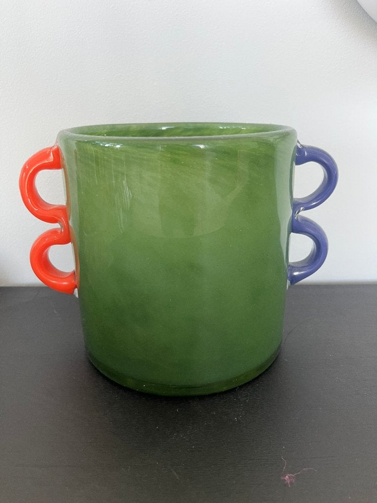Design Vaas, Ophalen of Verzenden, Zo goed als nieuw, Groen
