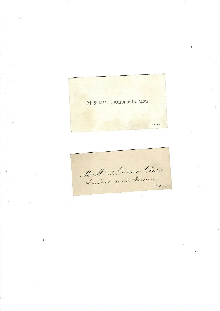 Carte de visite ancienne, Verzamelen, Geboortekaartjes en Visitekaartjes, Verzenden, Visitekaartje