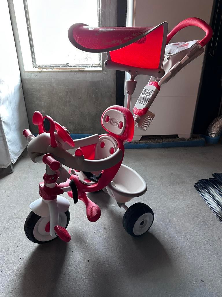Smoby driewieler - 3 in 1 - baby driver - rood, Ophalen, Zo goed als nieuw