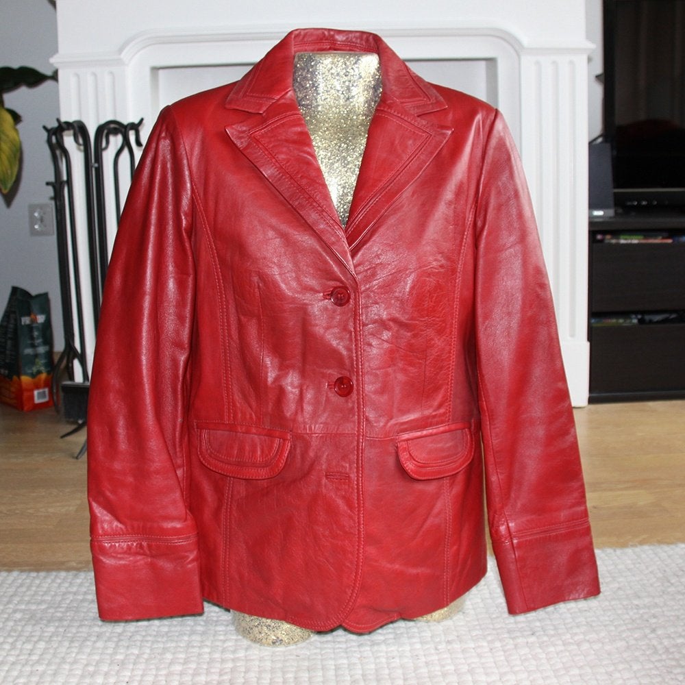 Mooie Leren Splendido Jas (S) € 50,-, Verzenden, Zo goed als nieuw, Maat 36 (S), Splendido