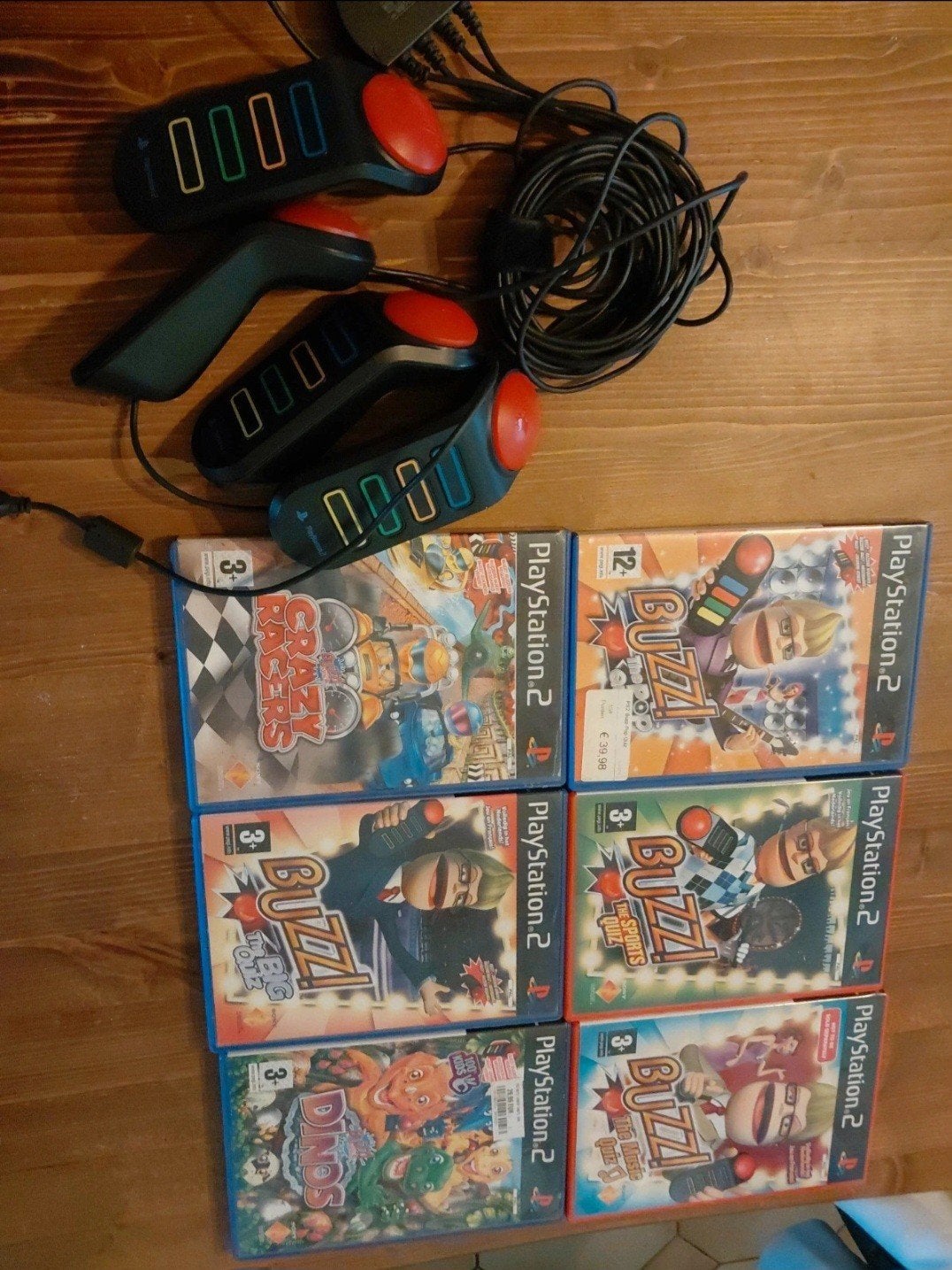playstation 2 buzz spellen + buzzers, Enlèvement ou Envoi