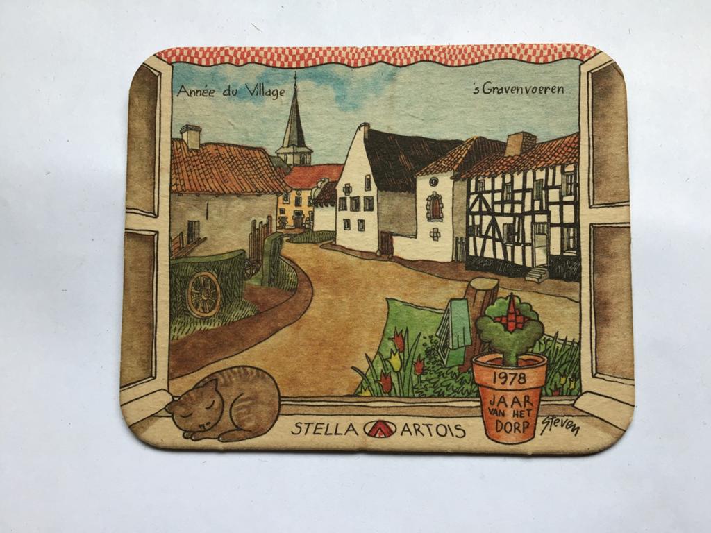 Oud bierviltje ‘s Gravenvoeren 1978, Ophalen, Zo goed als nieuw, Stella Artois