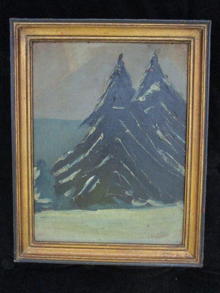 DEUX TABLEAUX DE LOUIS A. MOYANO - 1929, Antiquités & Art, Daté, Peinture à l'huile, Panneau, Paysage