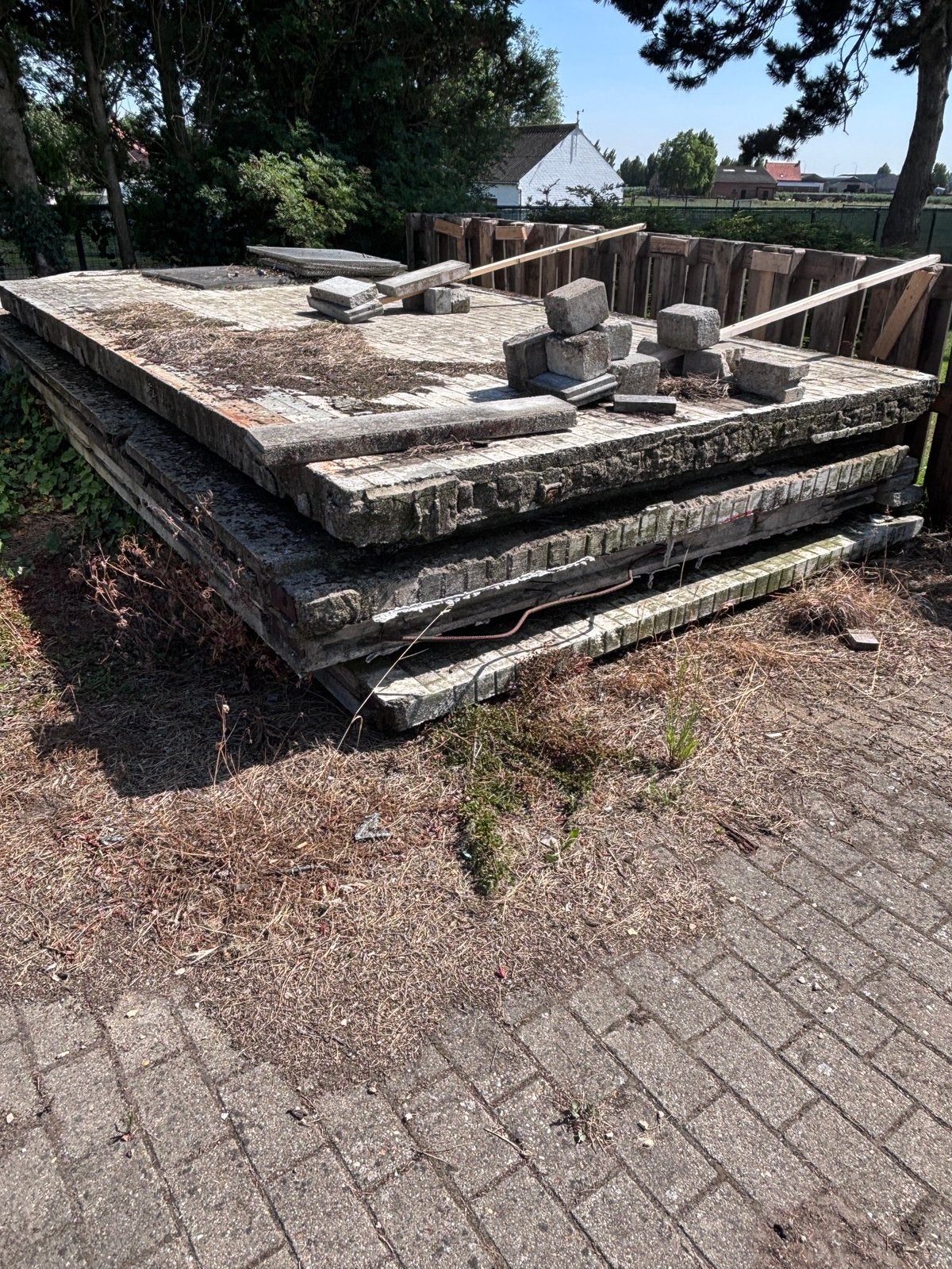 Keermuren gewapende beton platen, Ophalen, Zo goed als nieuw