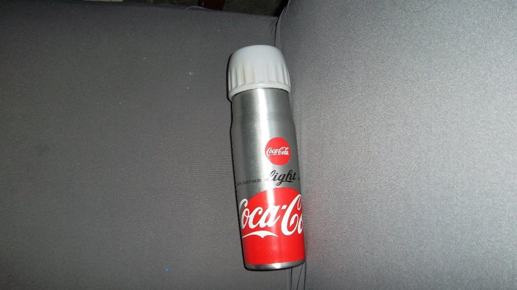 metalen drinkbus van coca cola , zilver 3, Verzamelen, Ophalen, Zo goed als nieuw