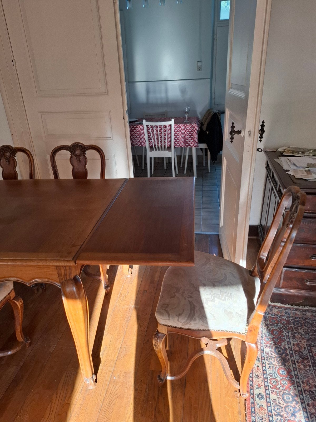 luikse tafel uitrekbaar 6 stoelen, Enlèvement
