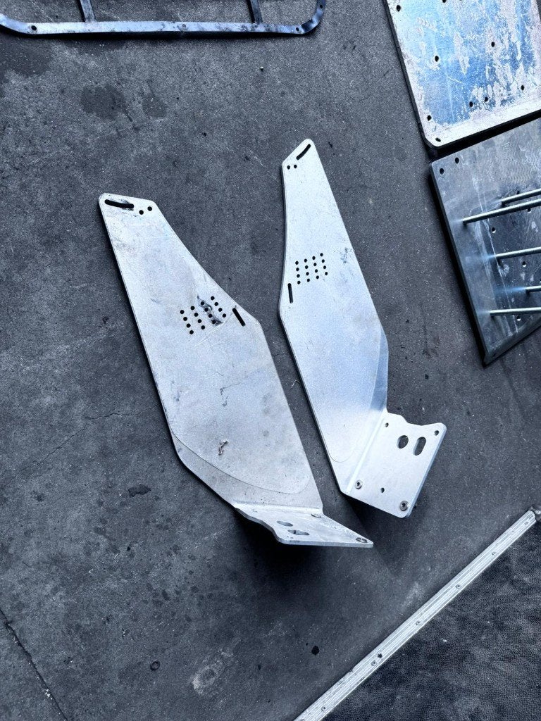 Porsche 991 GT3 R vleugelsteunen, Ophalen, Gebruikt, Links, Porsche
