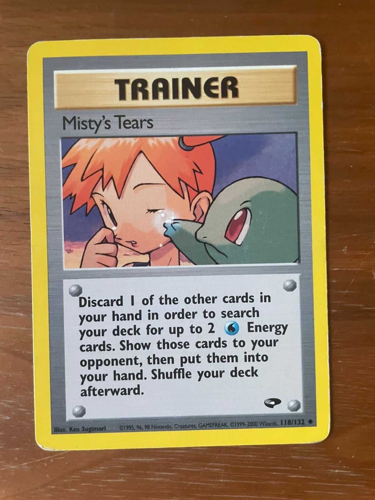 Mistys Tears pokemon kaart, Enlèvement ou Envoi, Utilisé, Cartes en vrac, Foil
