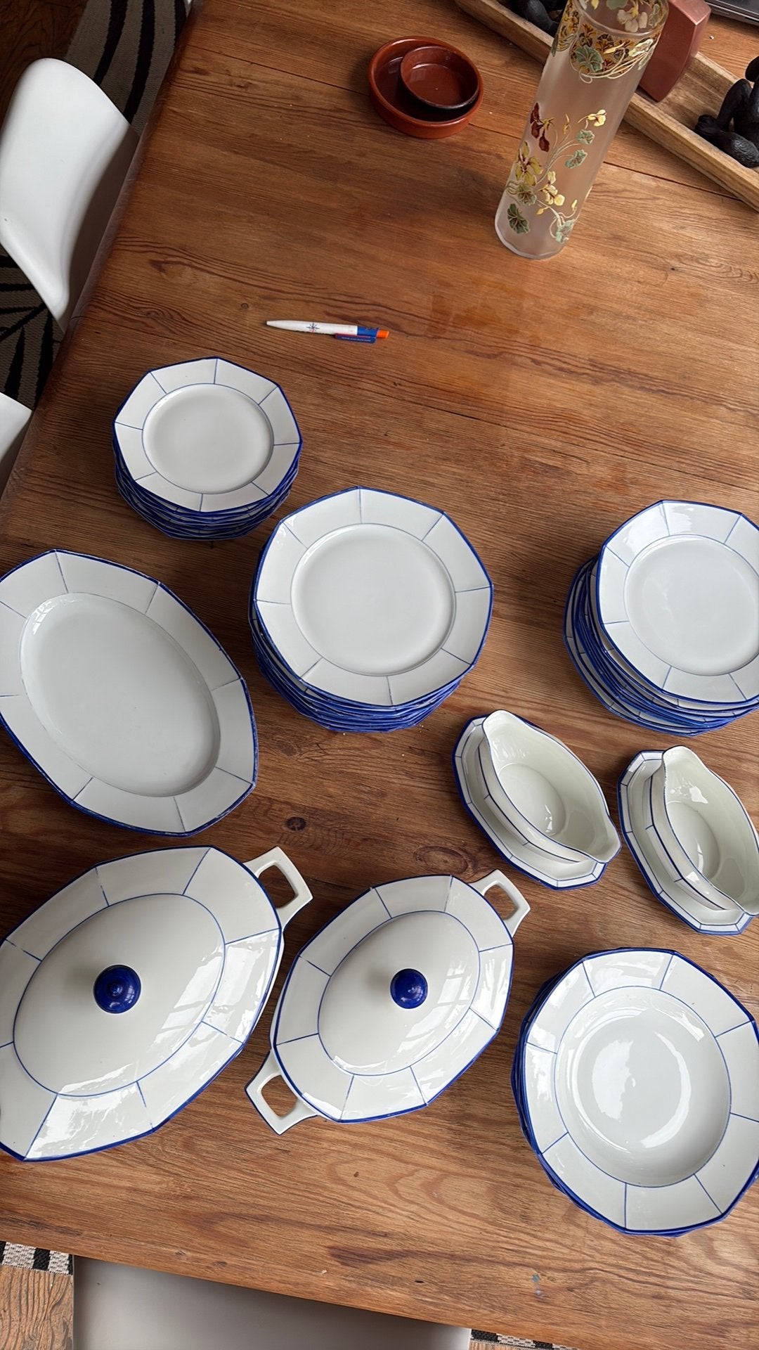 Service de table porcelaine METZLER ET ORLOFF 1910-1920, Enlèvement