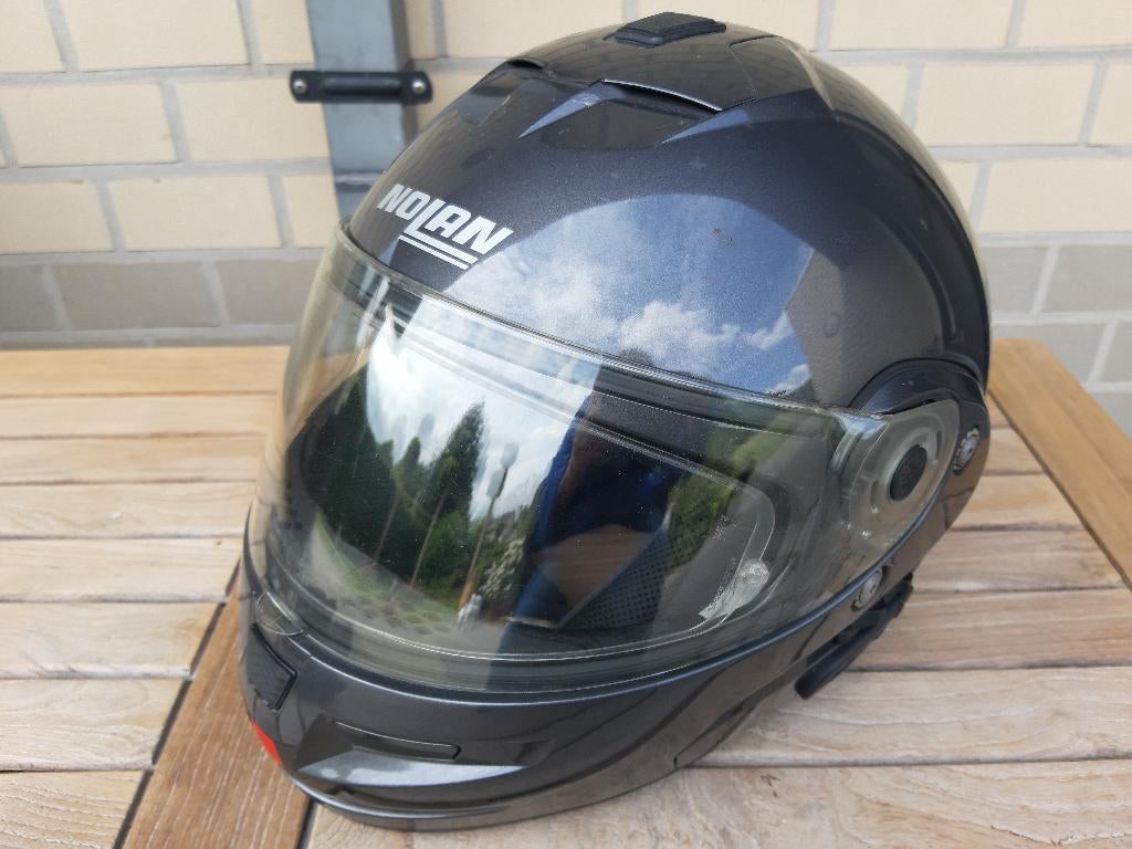Helm Nolan donkergrijs M, Motoren, Ophalen, M, Nolan, Integraalhelm