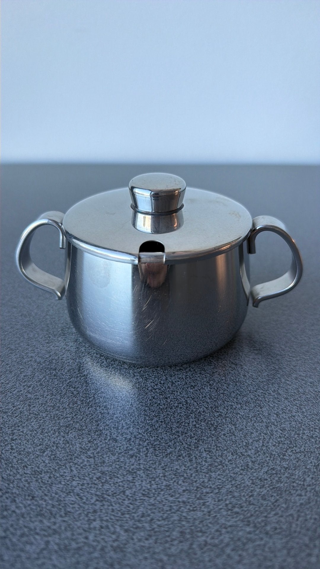 Vintage Alfra Alessi Suikerpot – Model 104 – Jaren '50/'60, Huis en Inrichting, Gebruikt, Overige typen, Vintage, Ophalen of Verzenden