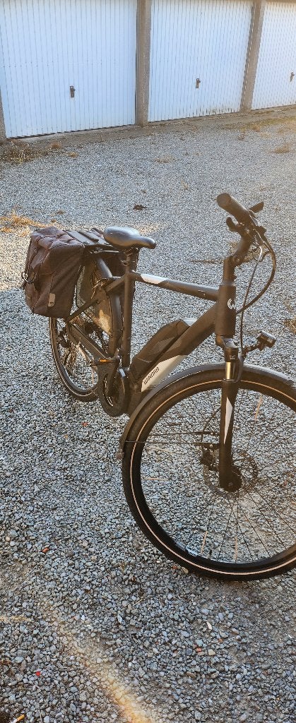 mountainbikestyle..krachtige battry, Fietsen en Brommers, 10 tot 15 versnellingen, Zo goed als nieuw, Schijfrem, Ophalen