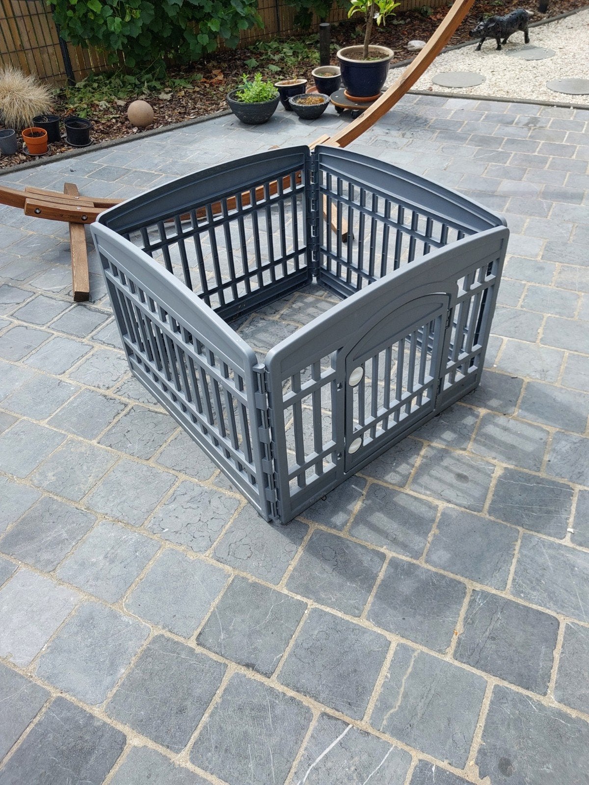 Parc pour chien avec porte, Animaux & Accessoires, 75 à 110 cm, Comme neuf, Enlèvement, Moins de 65 cm