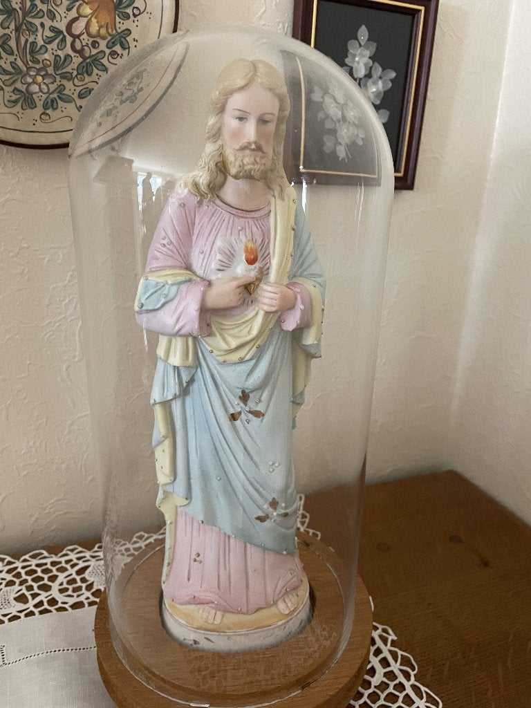 Heilig Hart beeld in stolp, Ophalen of Verzenden