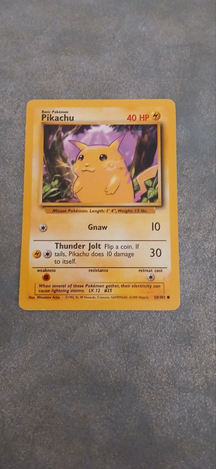 Pikachu 1 ste generatie, Hobby en Vrije tijd, Verzamelkaartspellen | Pokémon, Ophalen, Zo goed als nieuw, Losse kaart