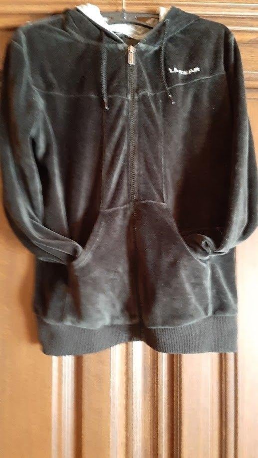 Prachtig cocoon huispak capuchon M LA gear antraciet, Maat 38/40 (M), Ophalen of Verzenden, Zo goed als nieuw, LA gear