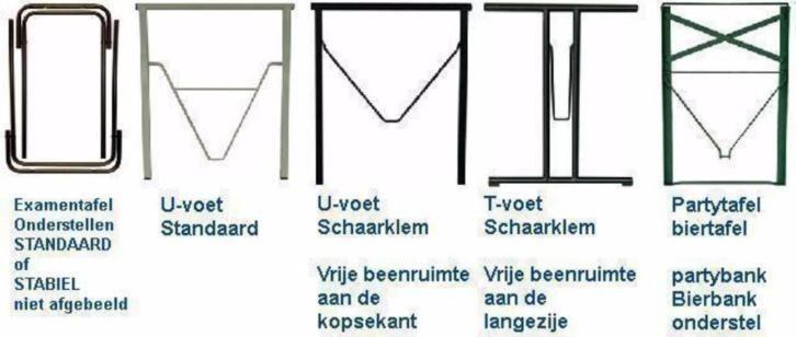 Biertafel onderstel bierbankonderstel Klaptafelframe, Ophalen of Verzenden, Nieuw