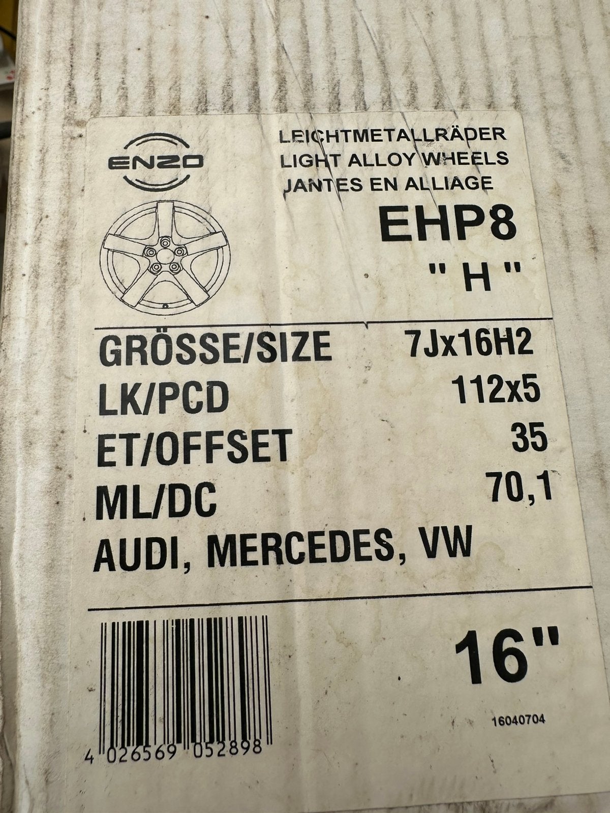 Jantes neuves  3 pieces, Autos : Pièces & Accessoires, Pneus & Jantes, Neuf, 16 pouces, Véhicule de tourisme, Enlèvement