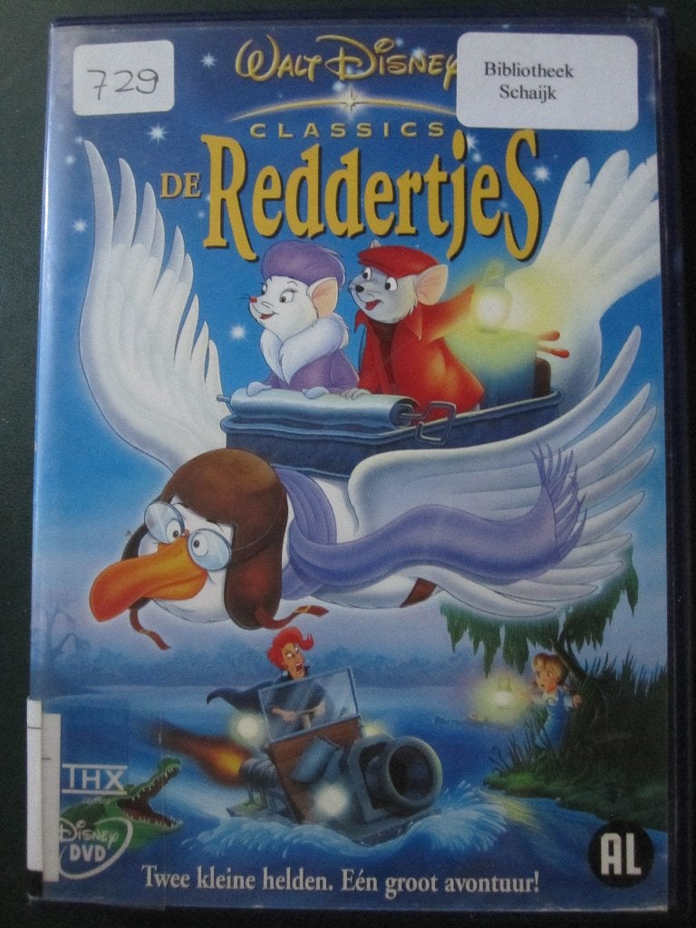 De Reddertjes (1977) DISNEY, Cd's en Dvd's, Tekenfilm, Nederlands, Ophalen of Verzenden, Zo goed als nieuw