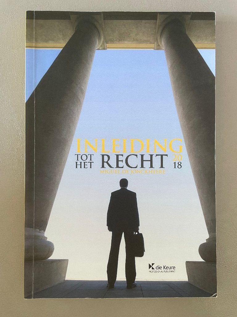 Inleiding tot het recht, Boeken, Studieboeken en Cursussen, Ophalen, Gelezen, Hoger Onderwijs, Miguel de jonckheere