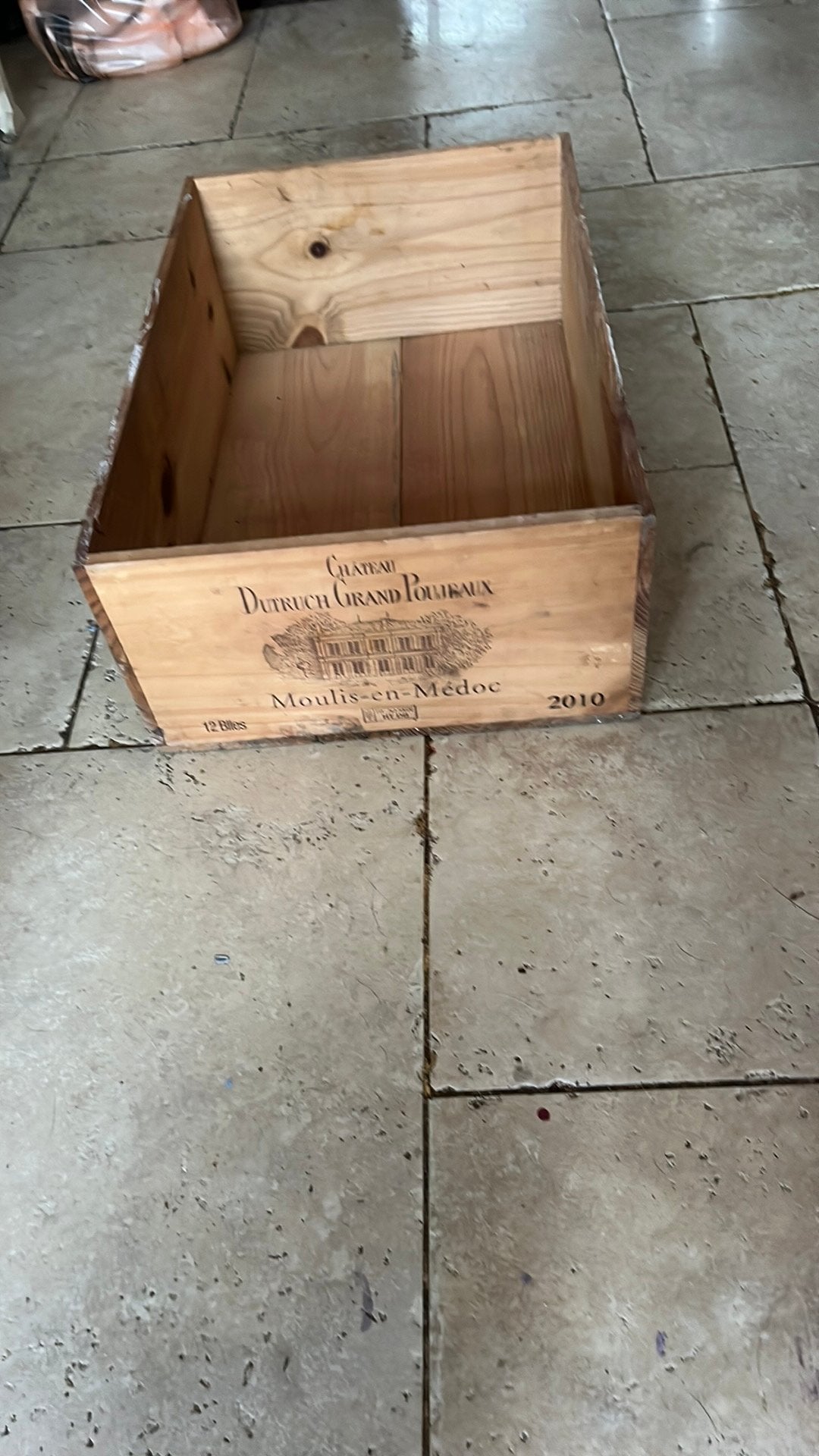 Caisse de vin en bois, Maison & Meubles, Accessoires pour la Maison | Coffres, Enlèvement, Utilisé