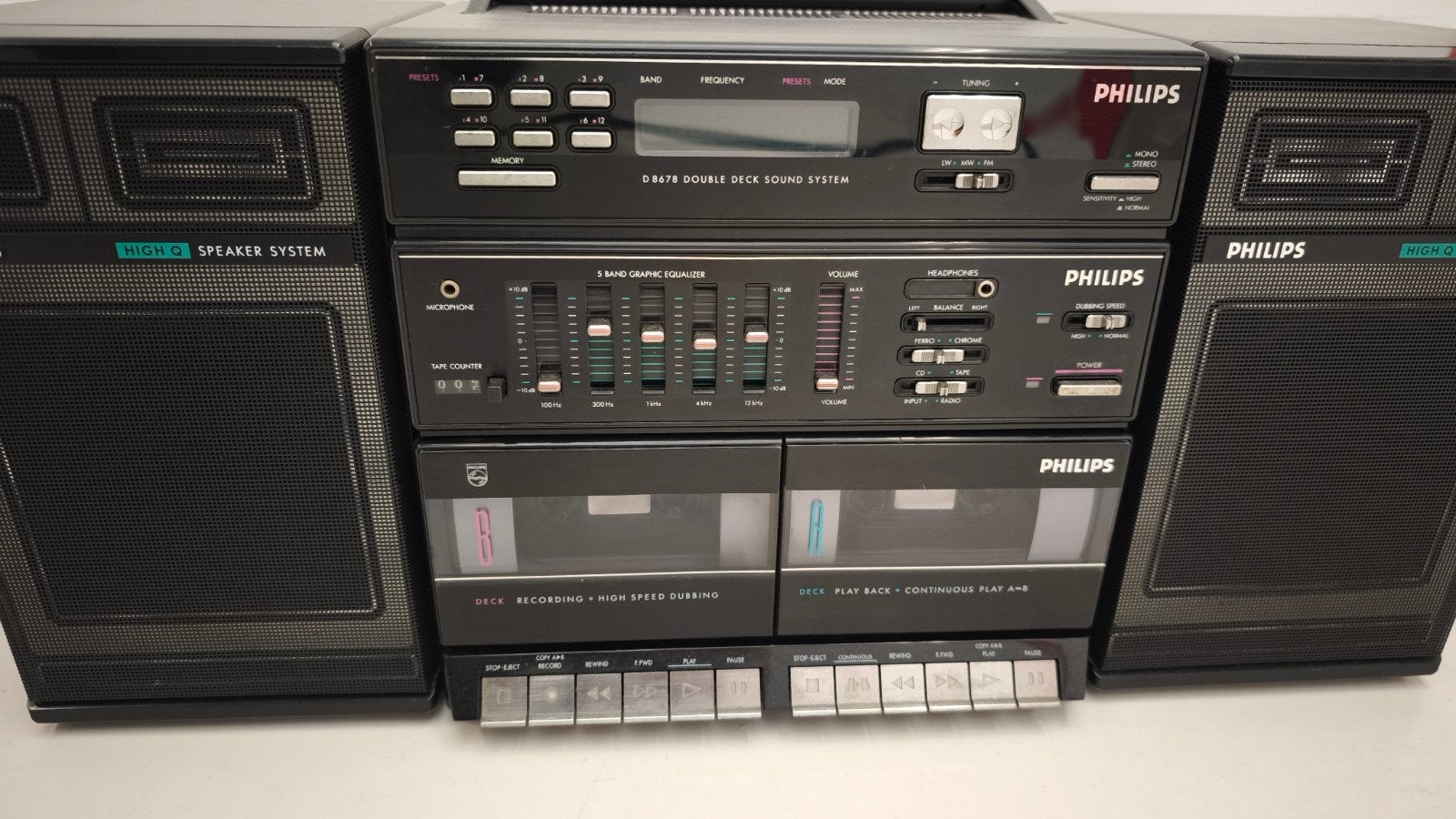 Philips D8678 Double Deck Sound System, Enlèvement