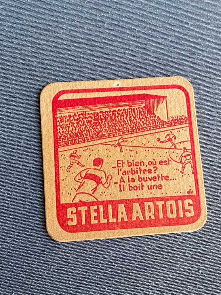 Oud bier viltje brouwerij STELLA ARTOIS te LEUVEN, Verzamelen, Biermerken, Ophalen of Verzenden, Gebruikt, Viltje(s), Stella Artois
