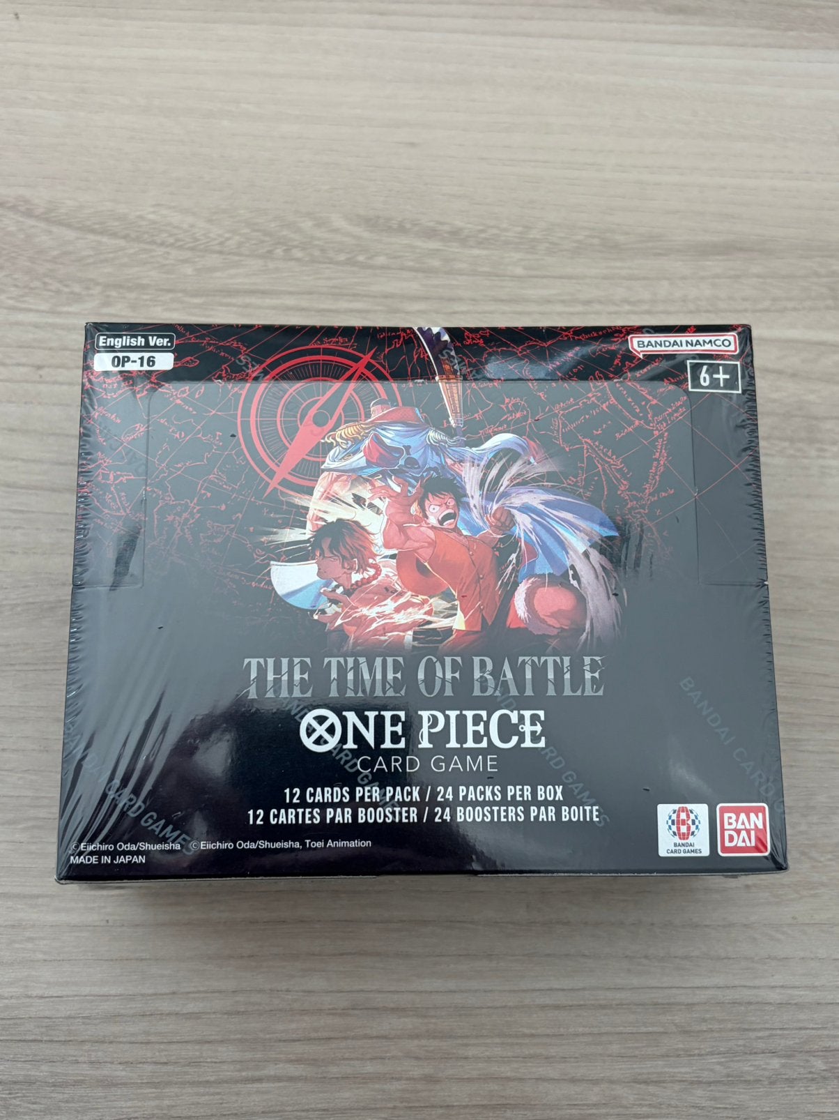One Piece OP-16 The Time of Battle Booster Box 24 Packs, Ophalen of Verzenden, Zo goed als nieuw, Booster
