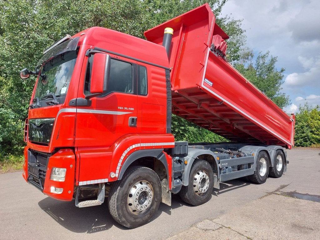 MAN TGS 35.480 8x4 BL - Big Axle – Automat. TOP TOP!, Autos, Camions, Entreprise, Achat, ABS, Air conditionné, Climatisation automatique
