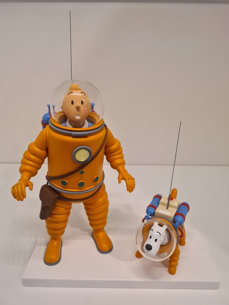 Fariboles (Tintin & Hergé) - Tintin & Milou Cosmonautes, Enlèvement, Tintin, Comme neuf, Statue ou Figurine