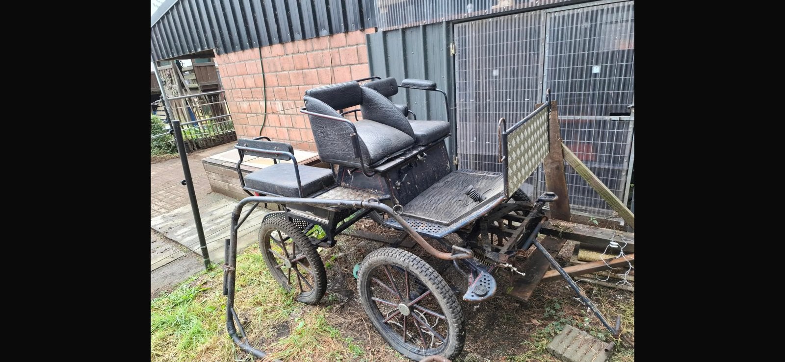 Koets zwart, Dieren en Toebehoren, Paarden en Pony's | Overige Paardenspullen, Ophalen of Verzenden, Gebruikt