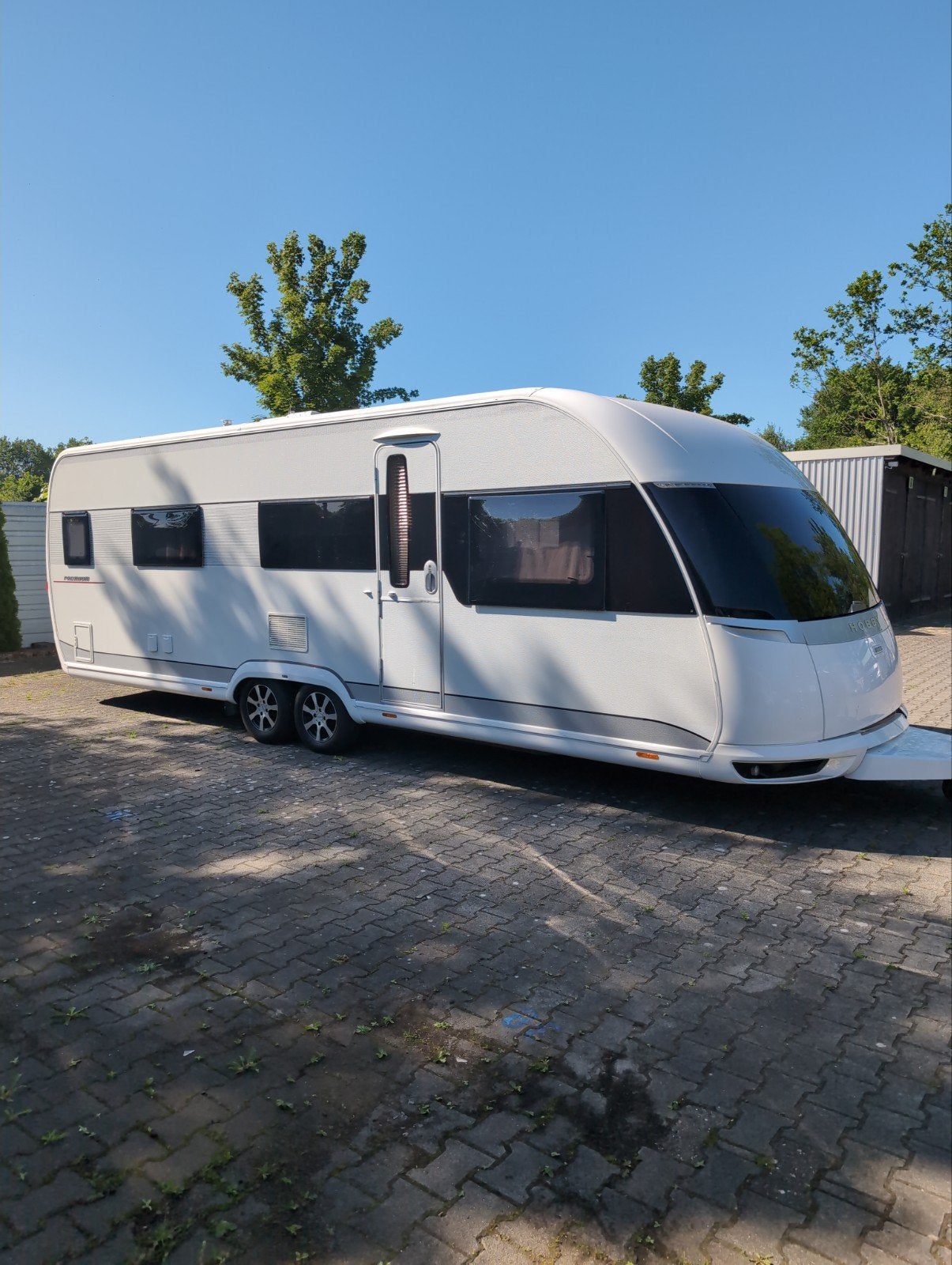 Hobby Premium 660Wfu bj 2015, Caravans en Kamperen, Hobby, Particulier, Schokbreker, 8 meter en meer