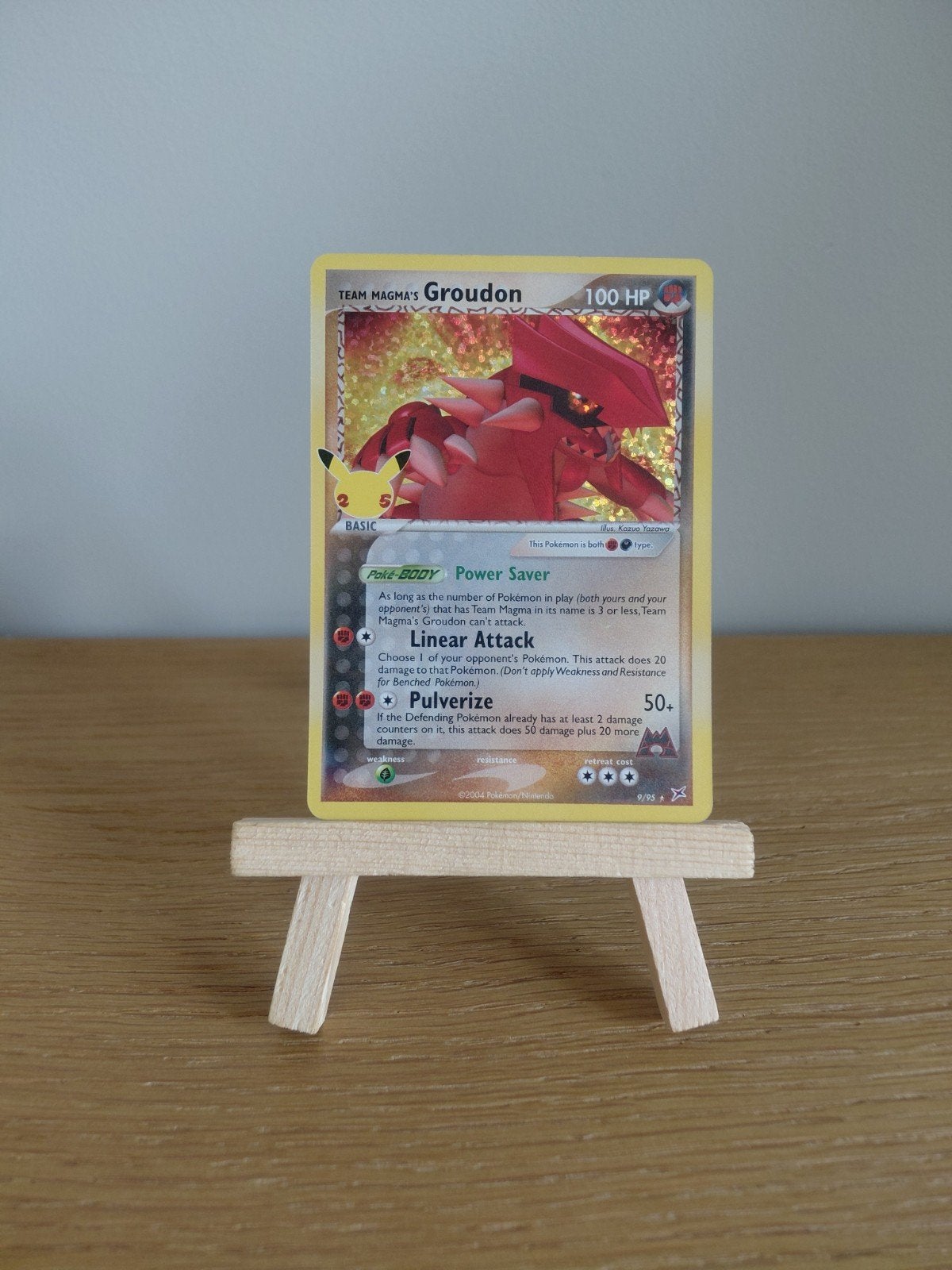 pokémon kaart Groudon, Ophalen of Verzenden, Gebruikt, Losse kaart