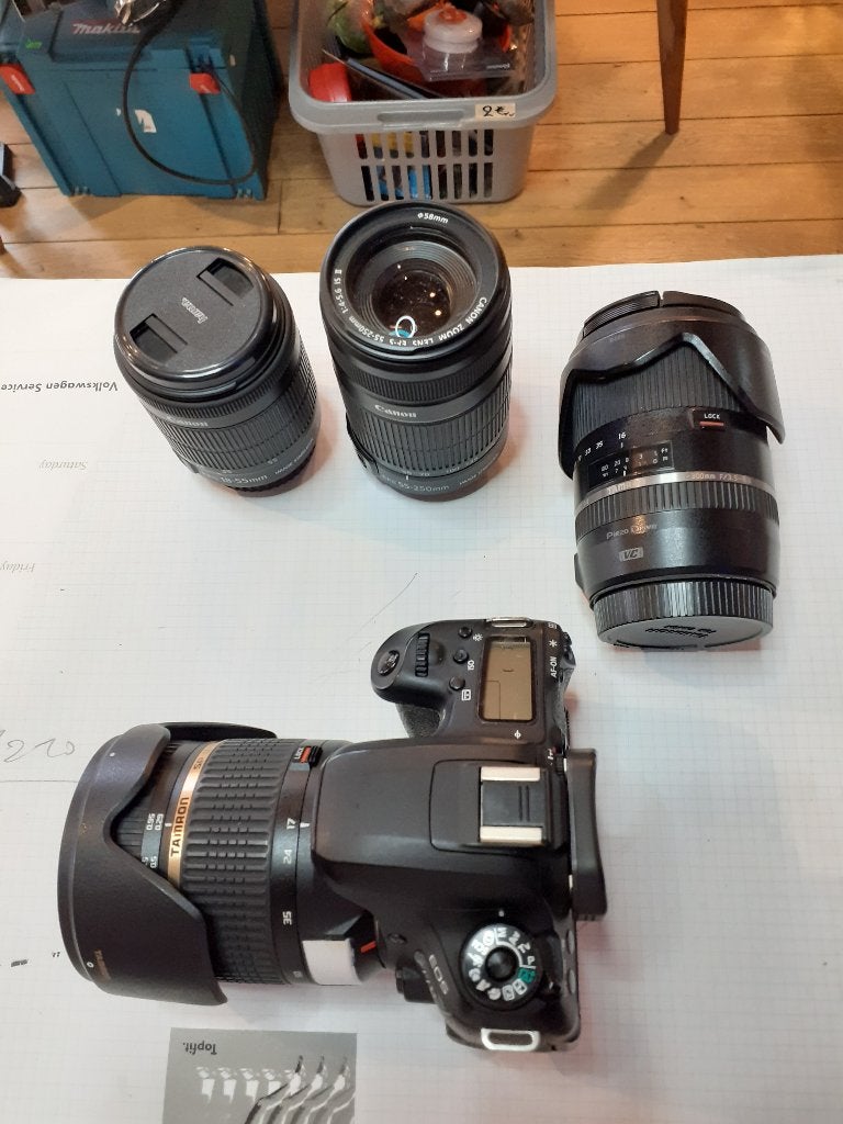 Canon EOS 77D met verschillende lenzen, TV, Hi-fi & Vidéo, Enlèvement, Utilisé, Canon