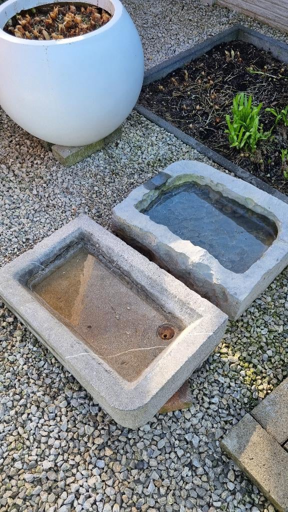 Uitgietbak, Doe-het-zelf en Bouw, Sanitair, Ophalen, Gebruikt, Steen, Wastafel