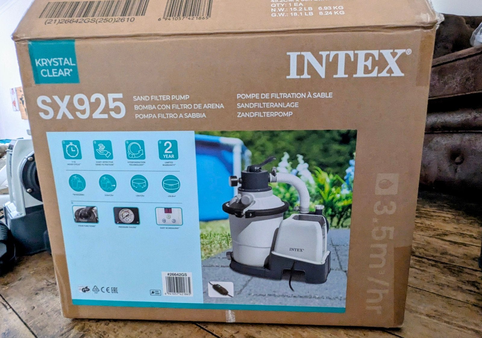 Intex SX925 Zandfilterpomp, Tuin en Terras, Ophalen, Nieuw, Filter