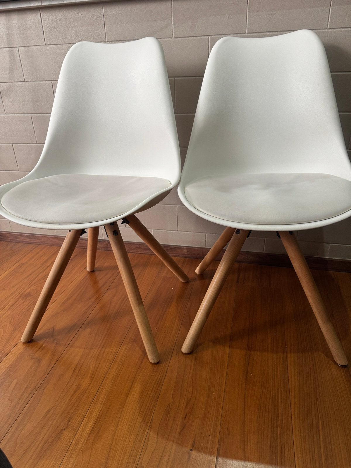 Chaise sacandinave, Maison & Meubles, Chaises, Deux, Enlèvement, Utilisé, Blanc