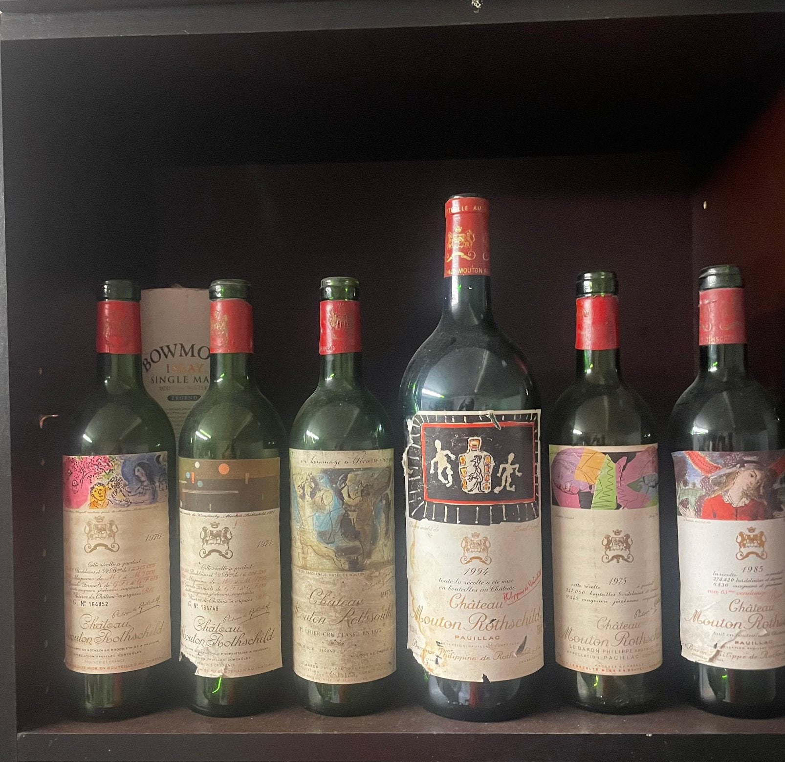 Mouton Rotshild, Verzamelen, Ophalen of Verzenden, Gebruikt, Rode wijn