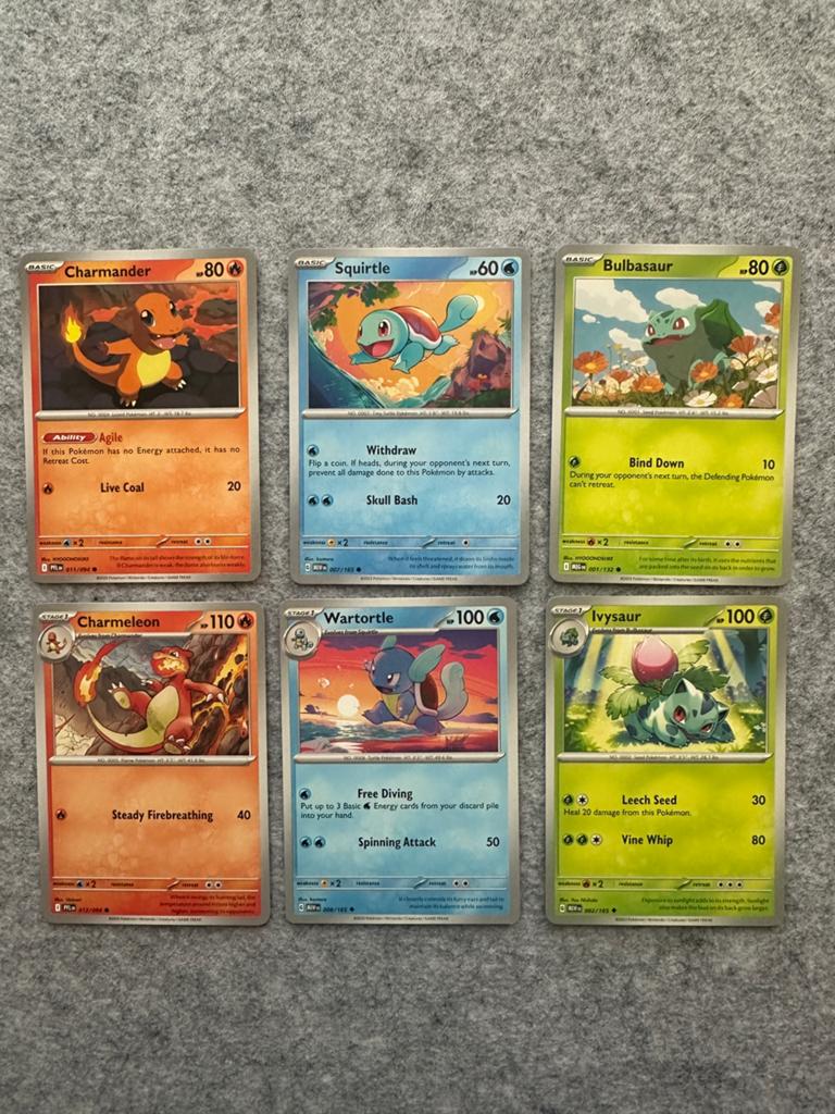 Kanto Starters Bundle – 151 Series – Common/ Uncommon (2023), Ophalen, Zo goed als nieuw