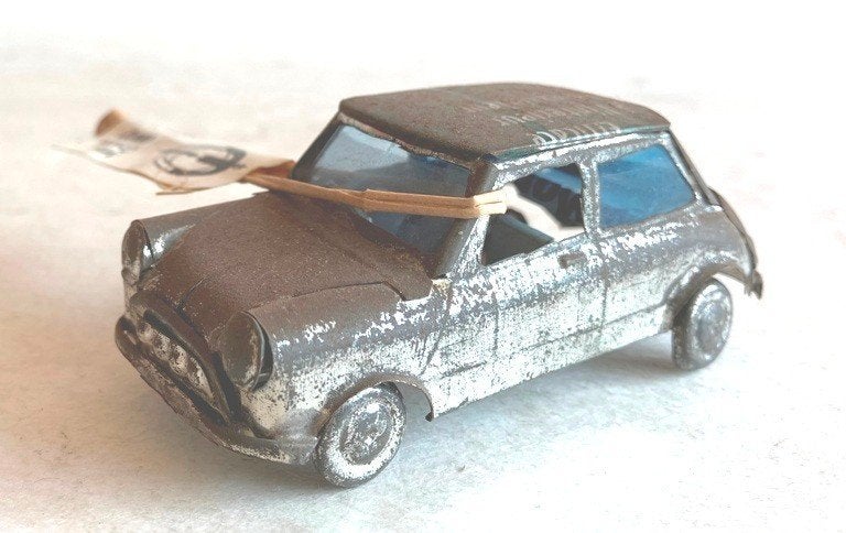 Mini Cooper tin can recyclage blik., Hobby en Vrije tijd, Ophalen of Verzenden, Zo goed als nieuw, Auto