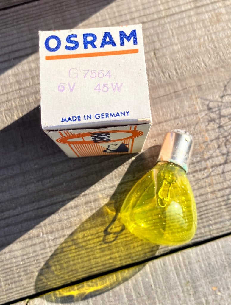 Vintage autolamp (geel) - NOS - Osram, Enlèvement ou Envoi, Comme neuf, Voitures