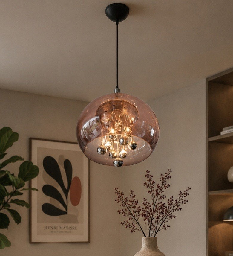 Vintage Spage Age sputnik pendant light van Herda, Huis en Inrichting, Ophalen