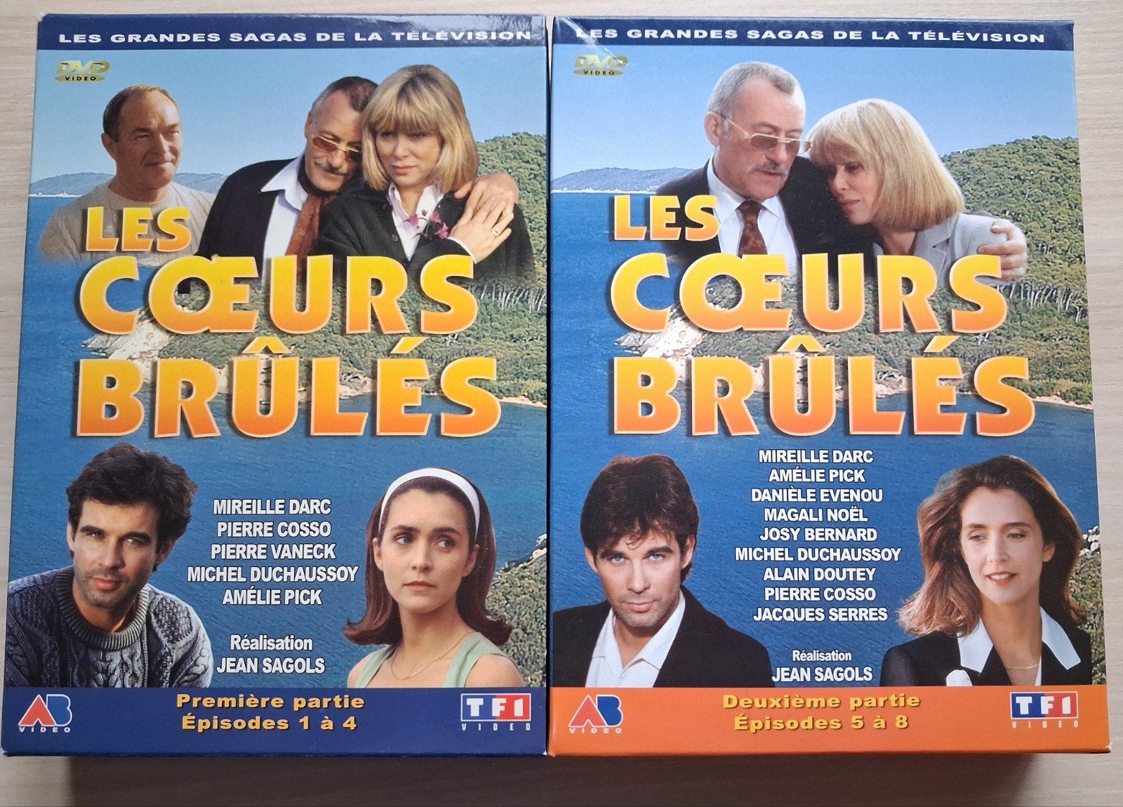 Coffret DVD LES COEURS BRÛLÉS la série intégrale, Enlèvement, Comme neuf, Série complète, Français