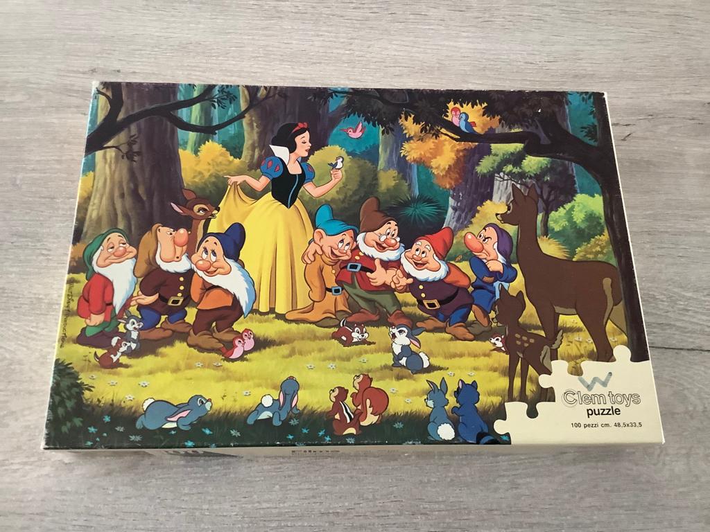 Disney Sneeuwwitje vintage puzzle (100 stuks), Ophalen of Verzenden, Meer dan 50 stukjes, Gebruikt, 6 jaar of ouder