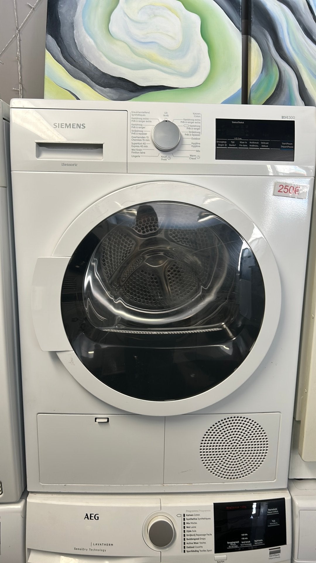 Siemens droger met 1 jaar garantie!, Ophalen, 6 tot 8 kg, Anti-kreukfase, Refurbished