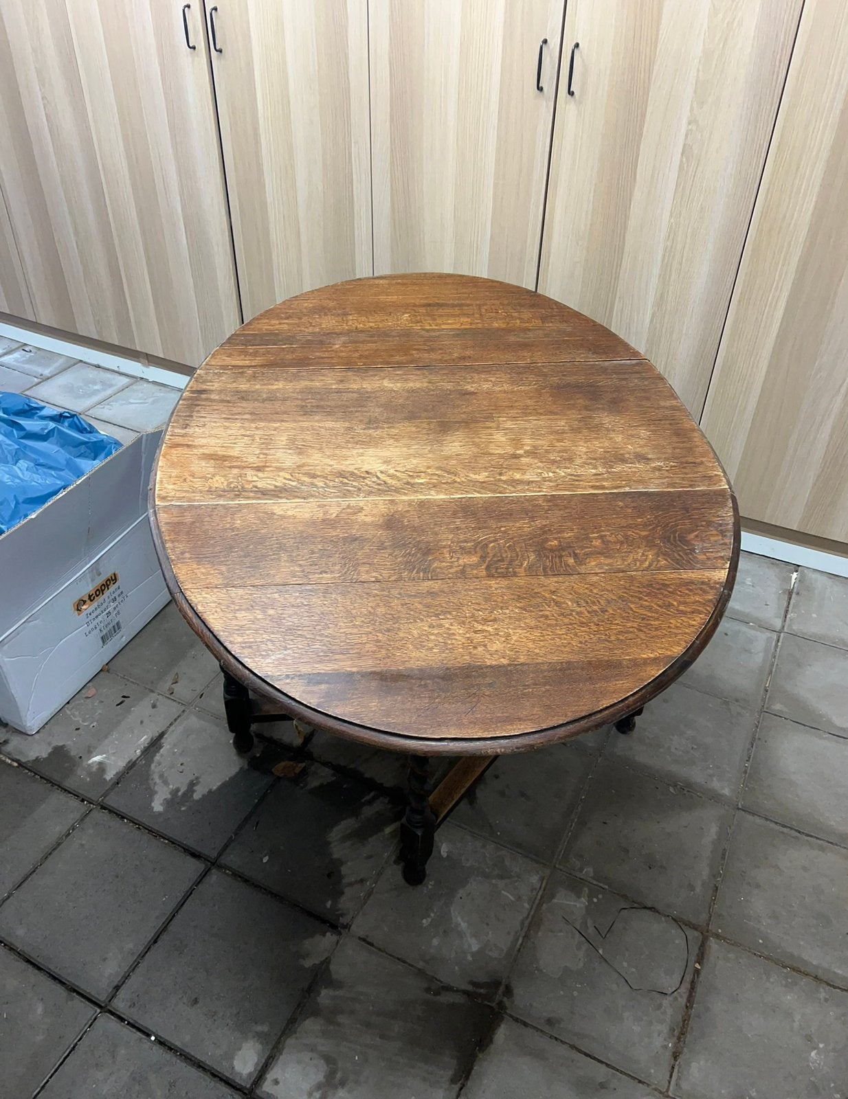 Antieke ovale Gateleg tafel 150/100, Antiek en Kunst, Ophalen