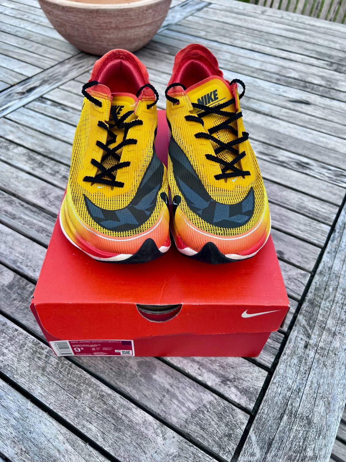 Nike Zoom X Next% Vaporfly 2 taille 43, Course à pied, Chaussures de course à pied, Utilisé, Enlèvement ou Envoi